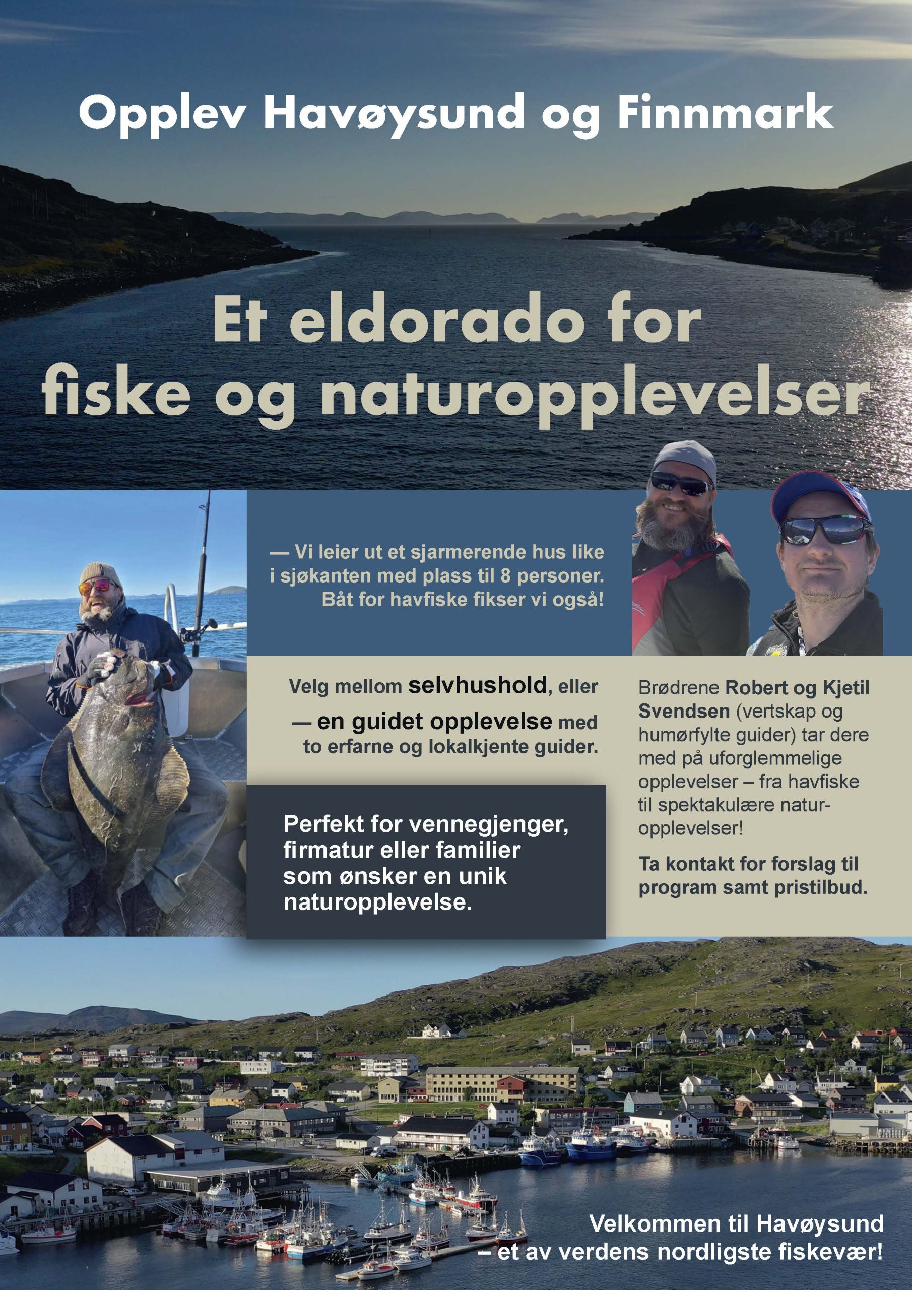 Forside av brosjyre om fiskecamp i Havøysund